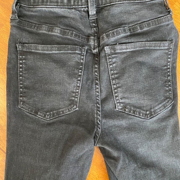 Free People Black Ripped Ankle Jeans Size 25 - Picture 4 of 10